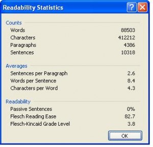 readability statistics